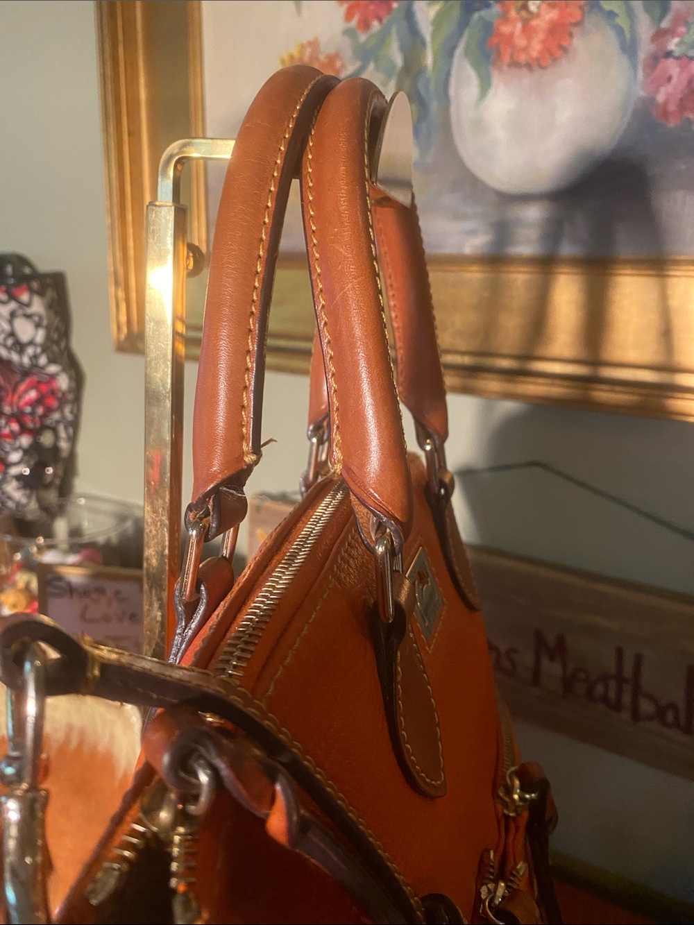 Dooney & Bourke Dillen Double Pocket Satchel Crossbody Shoulder Handbag - Picture 6 of 15